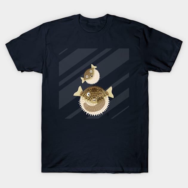 Trapped Pufferfish T-Shirt by Griffywings